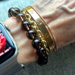 Smokey Quartz Spiritual Bead Bracelet